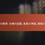 カメの飼育: 水槽の設置, 食事の準備, 環境の整備