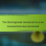 Топ болгарские теннисисты и их показатели выступлений