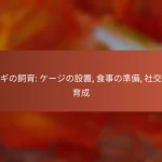 ウサギの飼育: ケージの設置, 食事の準備, 社交性の育成